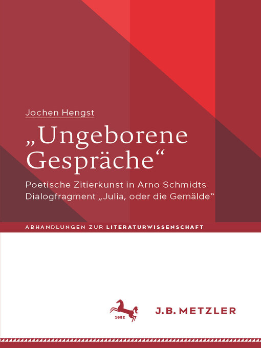 Title details for „Ungeborene Gespräche" by Jochen Hengst - Wait list